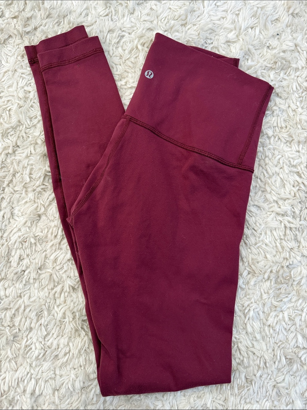 Lululemon High Rise Leggings Size 8 Burgundy Maroon BUNDLE AND SAVE